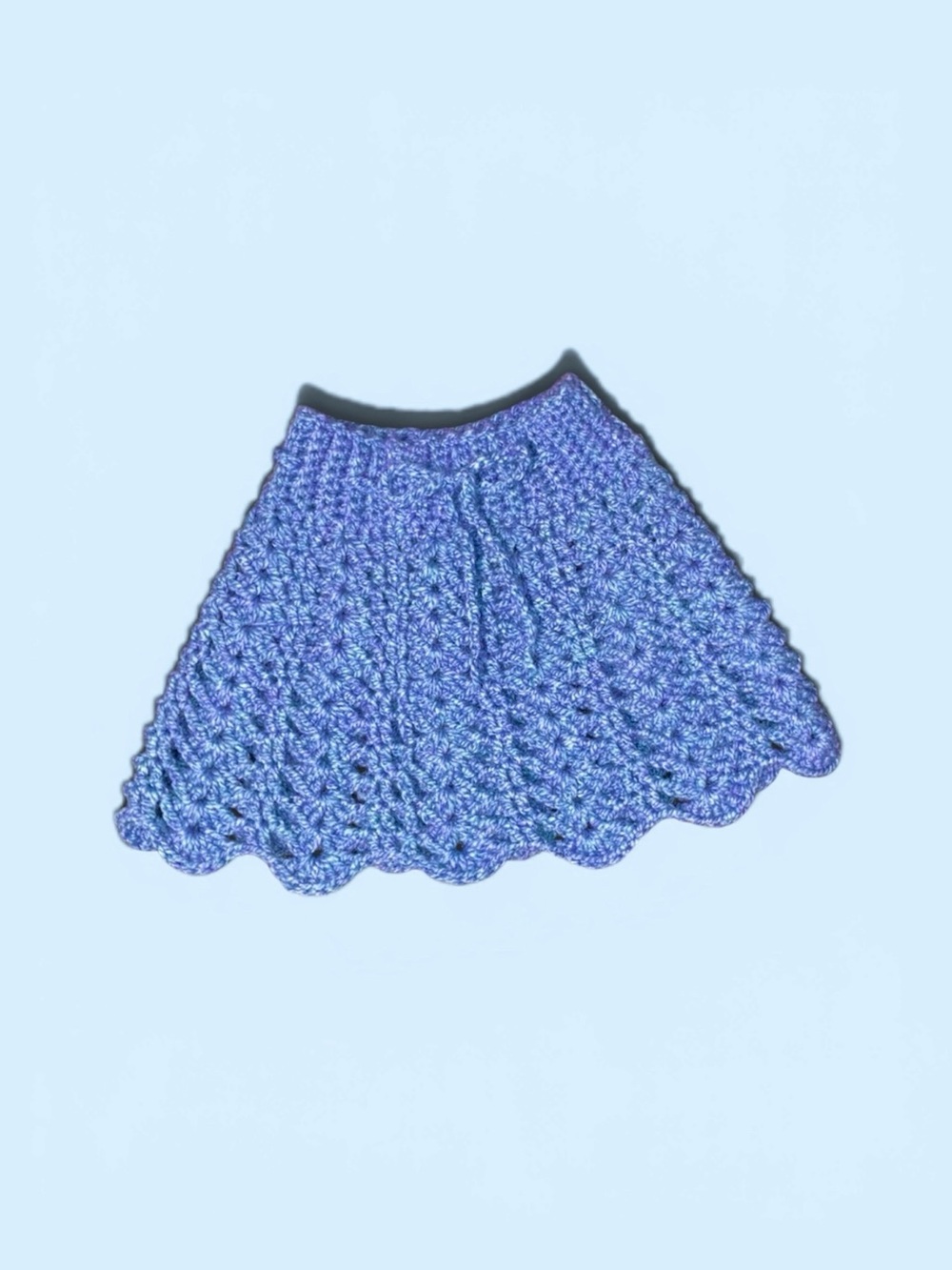 Crochet baby skirt